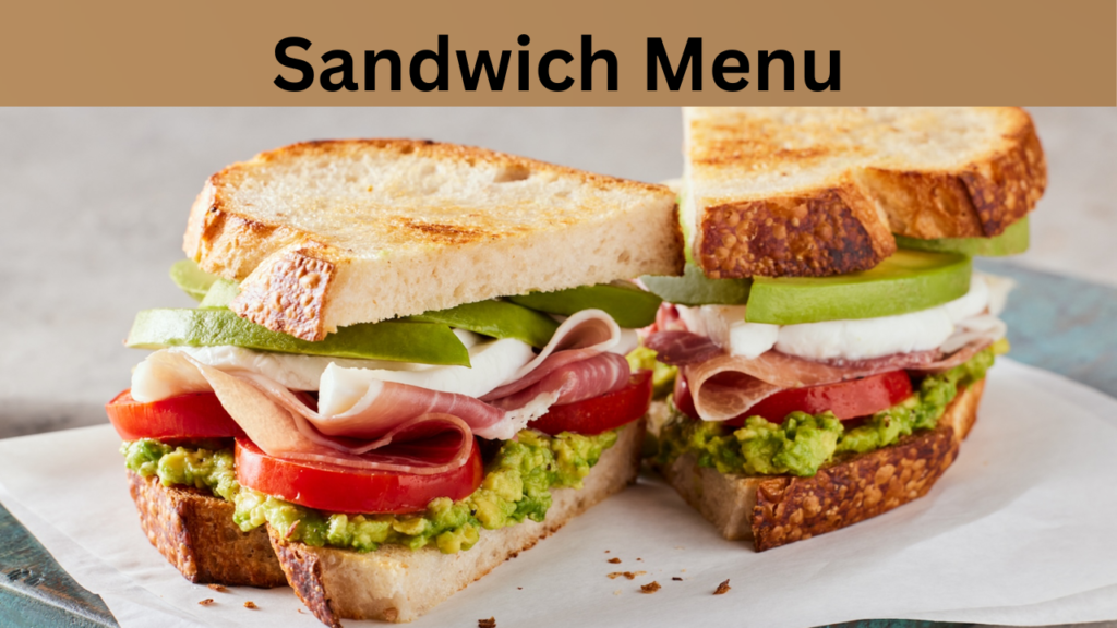 Sandwich Menu
