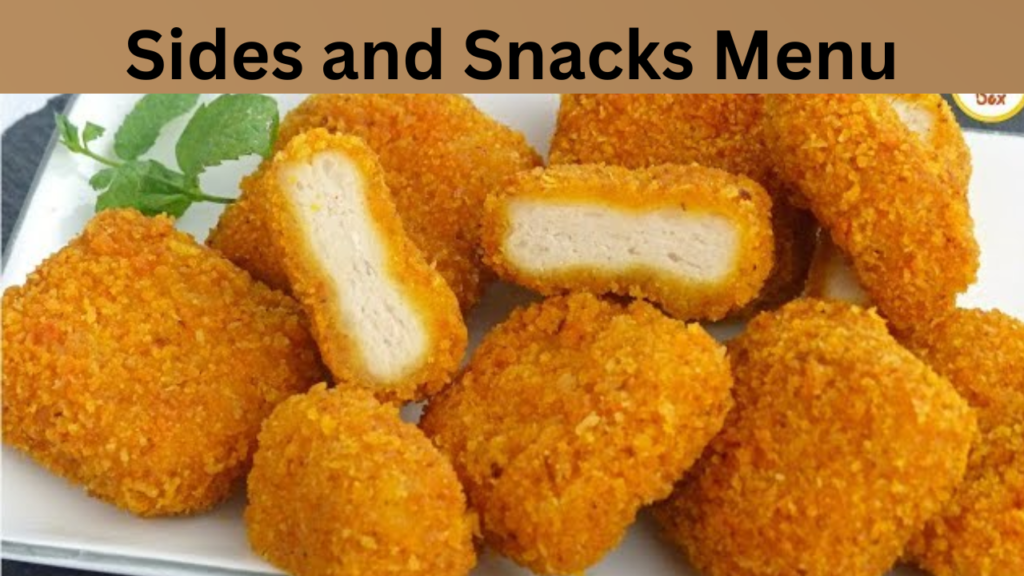 Sides and Snacks Menu