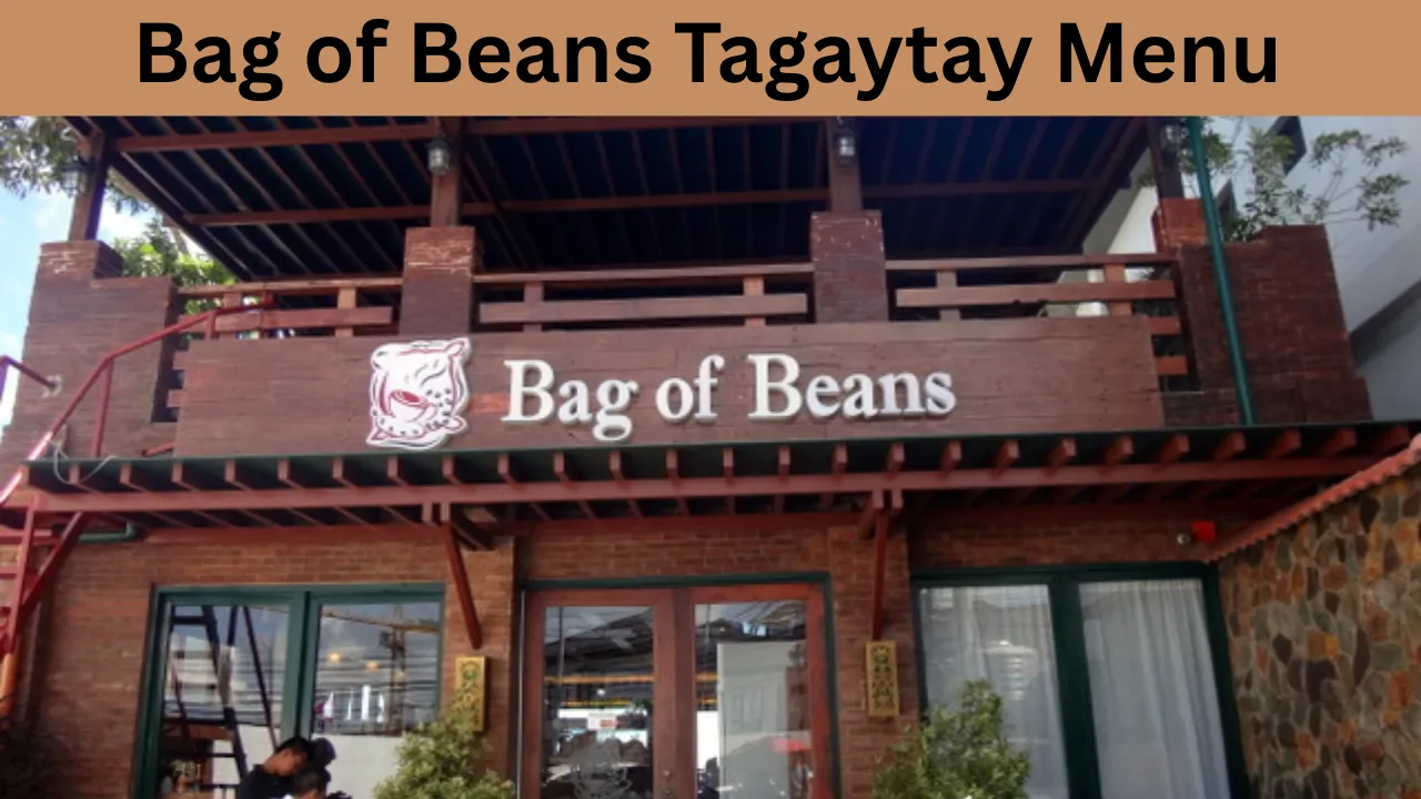 Bag of Beans Tagaytay Menu