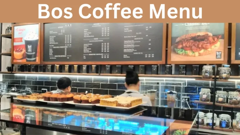 Bos Coffee Menu