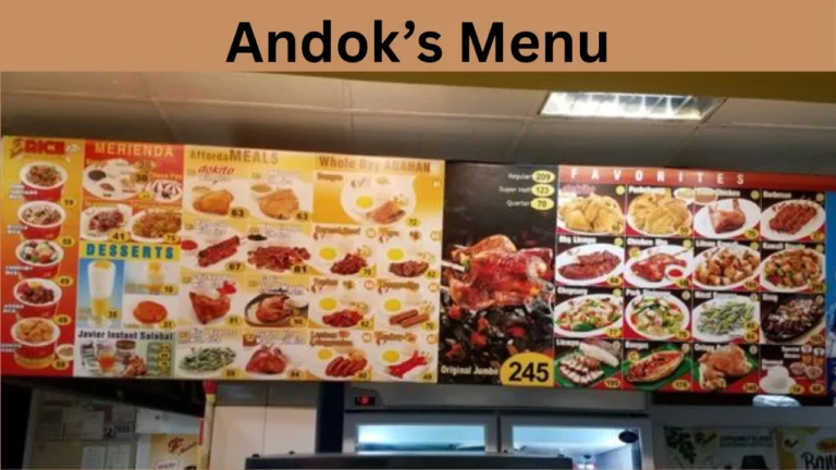Andok’s Menu