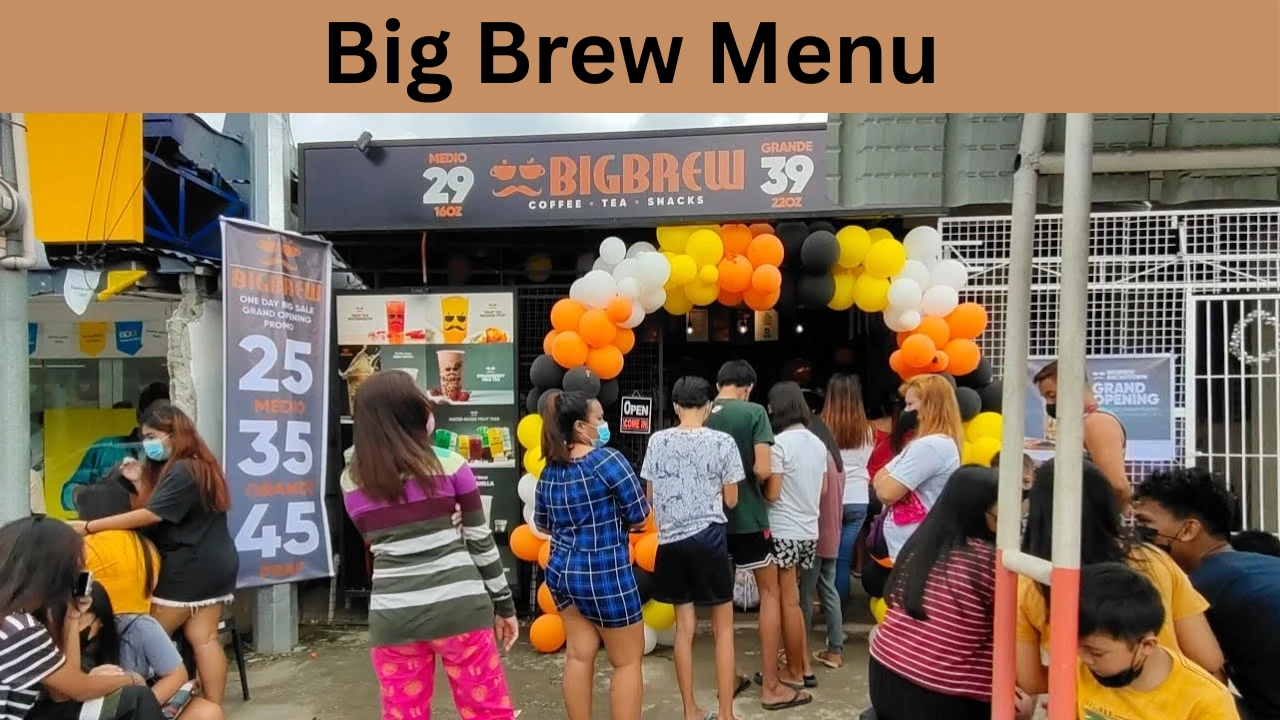 Big Brew Menu