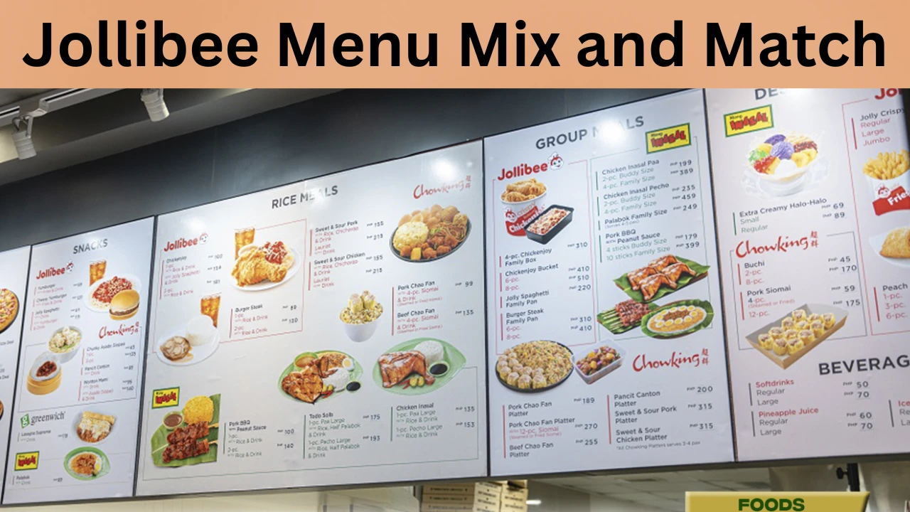 Jollibee Menu Mix and Match