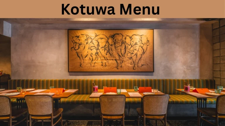Kotuwa Menu