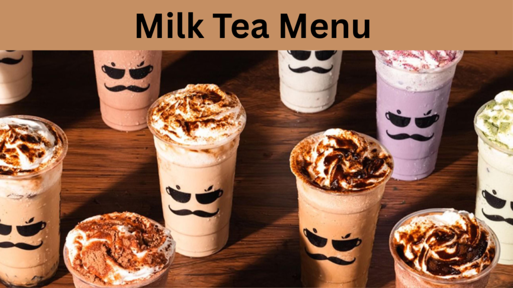 Milk Tea Menu