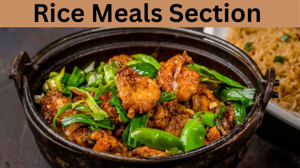 Rice Meals Section  