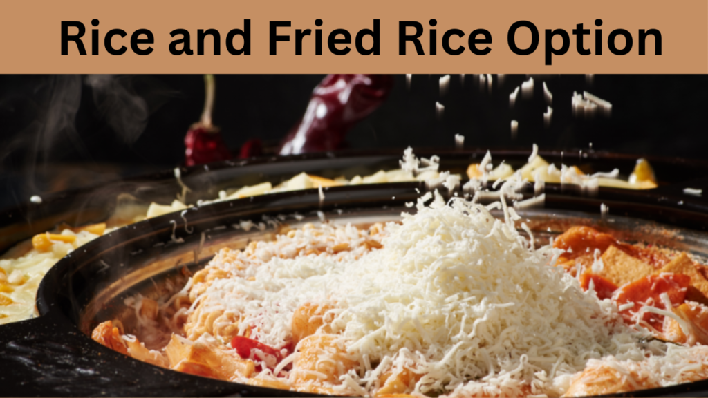 Rice and Fried Rice Option