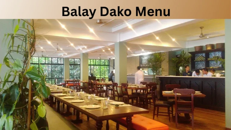 Balay Dako Menu