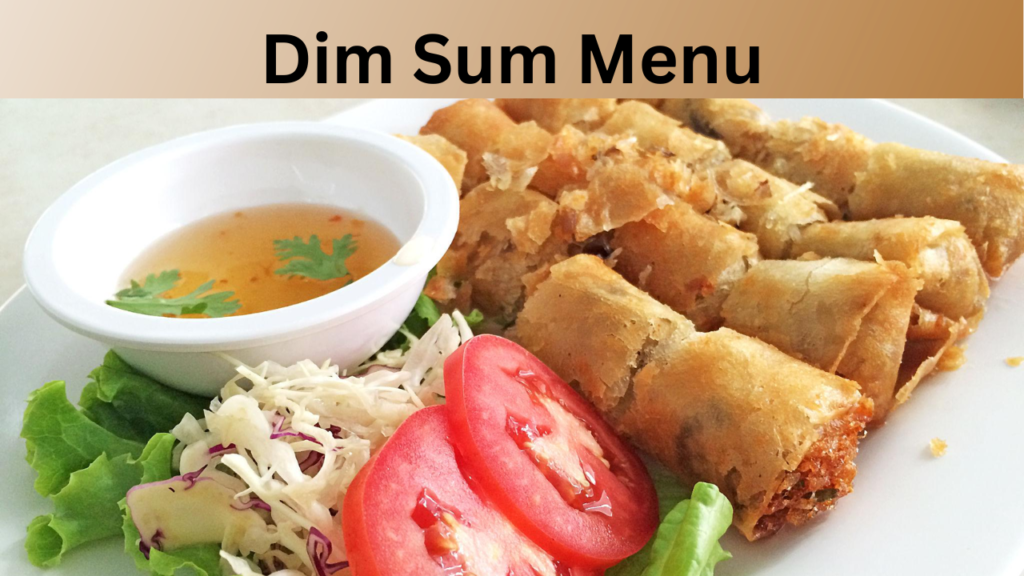 Dim Sum Menu