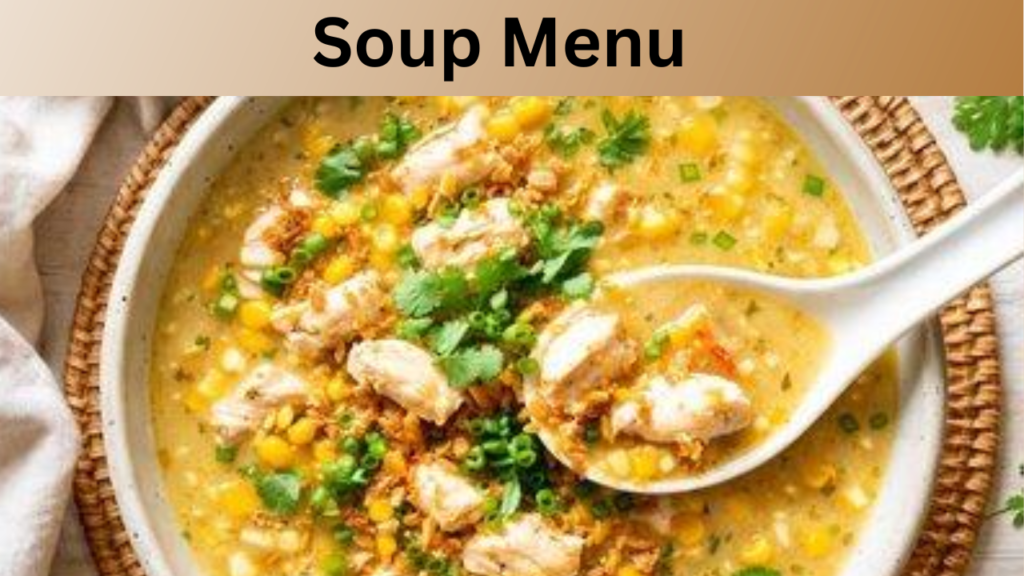 Soup Menu  