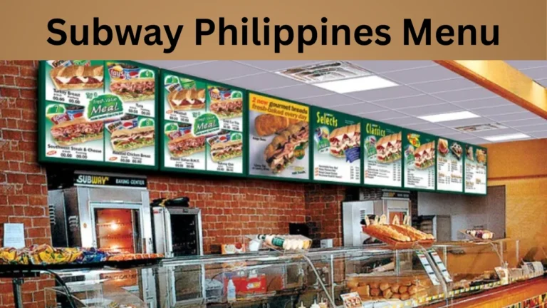 Subway Philippines Menu