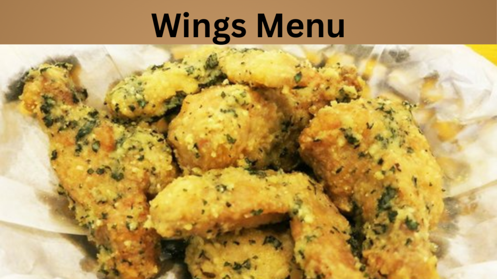 Wings Menu