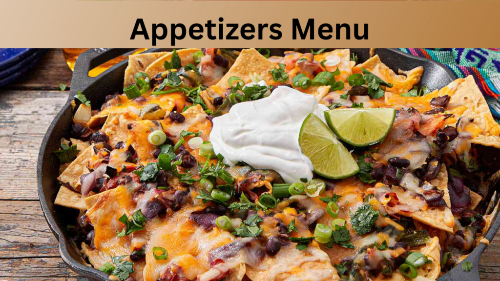 Appetizers Menu