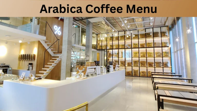Arabica Coffee Menu