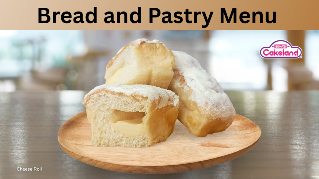 Bread and Pastry Menu 