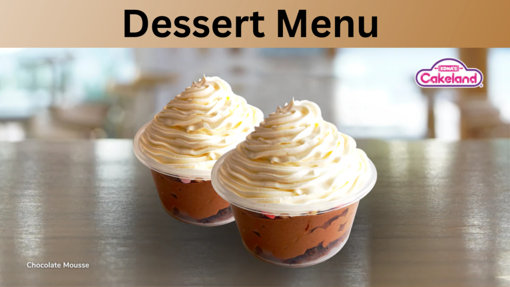 Dessert Menu 