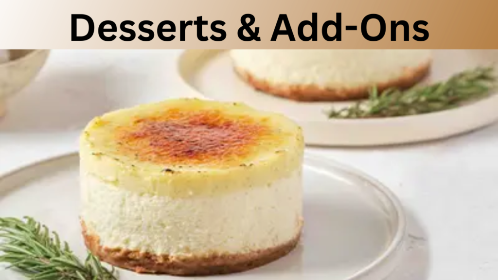 Desserts & Add-Ons