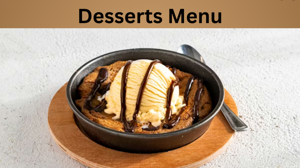 Desserts Menu