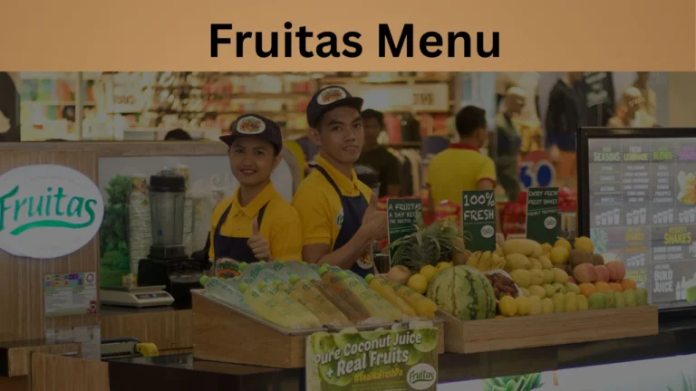 Fruitas Menu