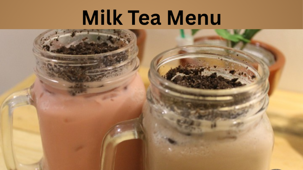 Milk Tea Menu