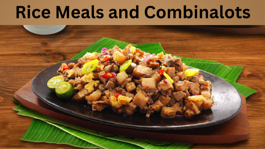 Rice Meals and Combinalots