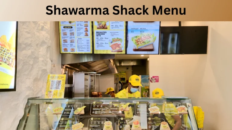 Shawarma Shack Menu