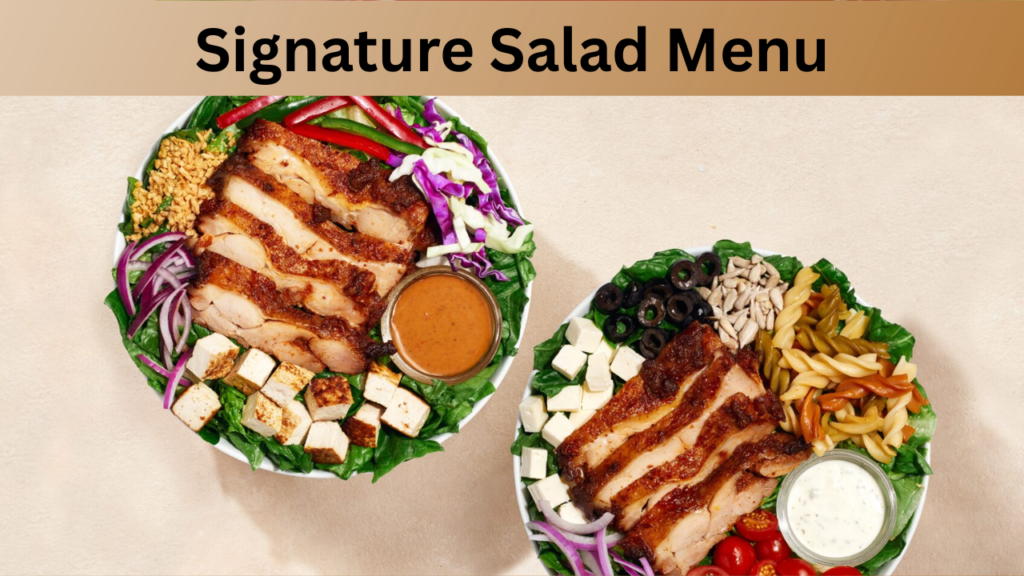 Signature Salad Menu