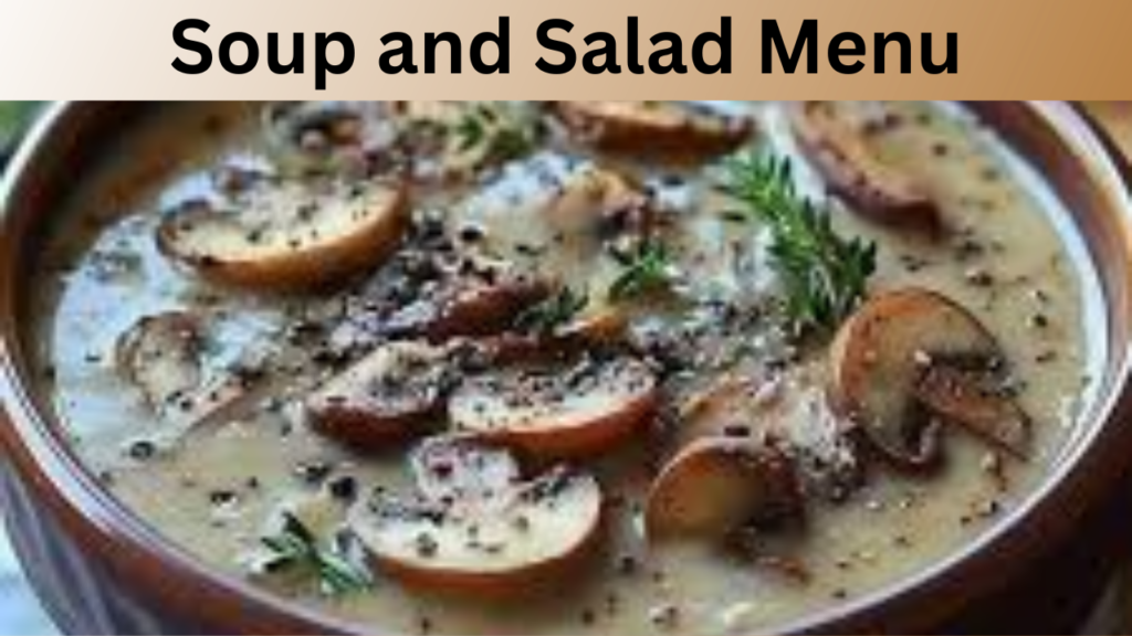 Soup and Salad Menu