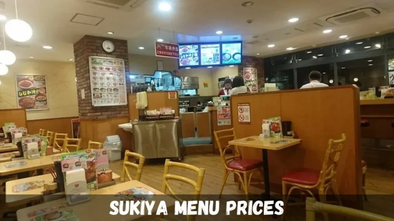 Sukiya Menu