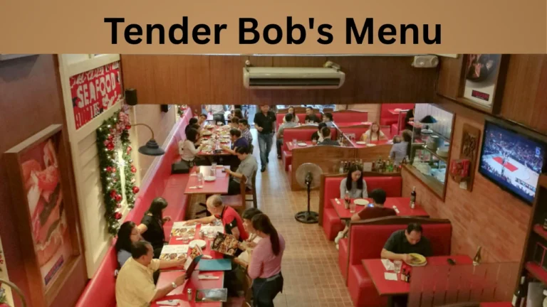 Tender Bob's Menu