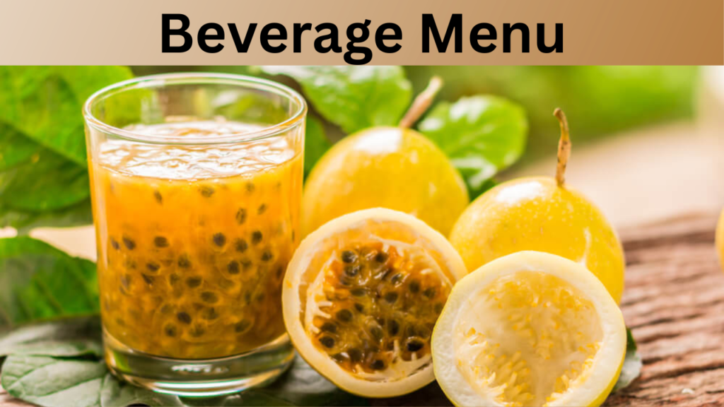 Beverage Menu
