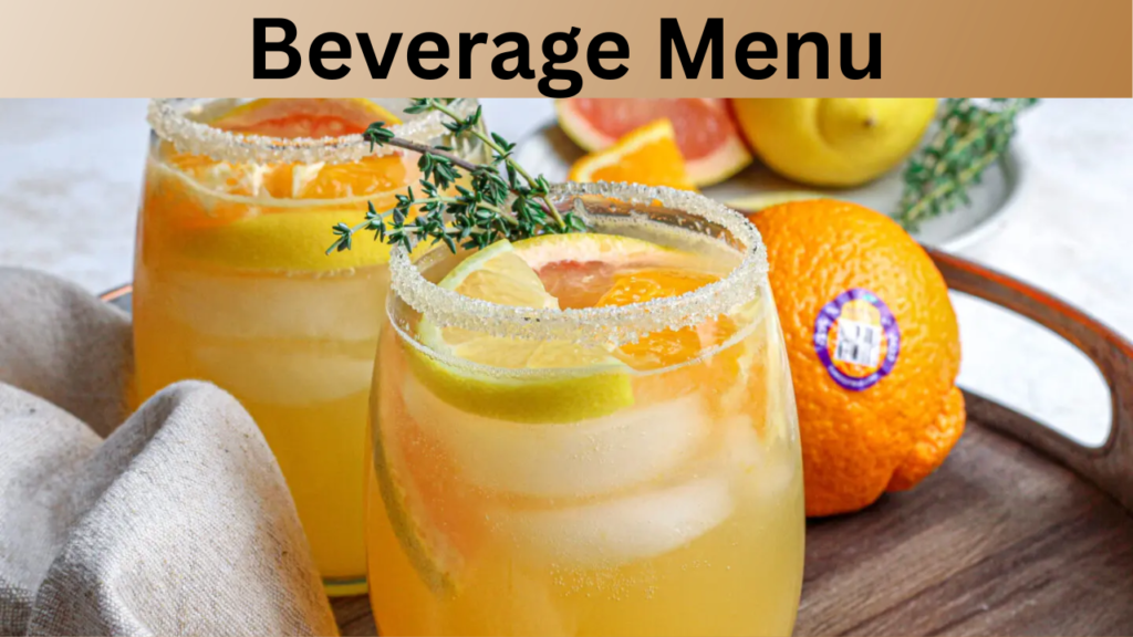 Beverage Menu