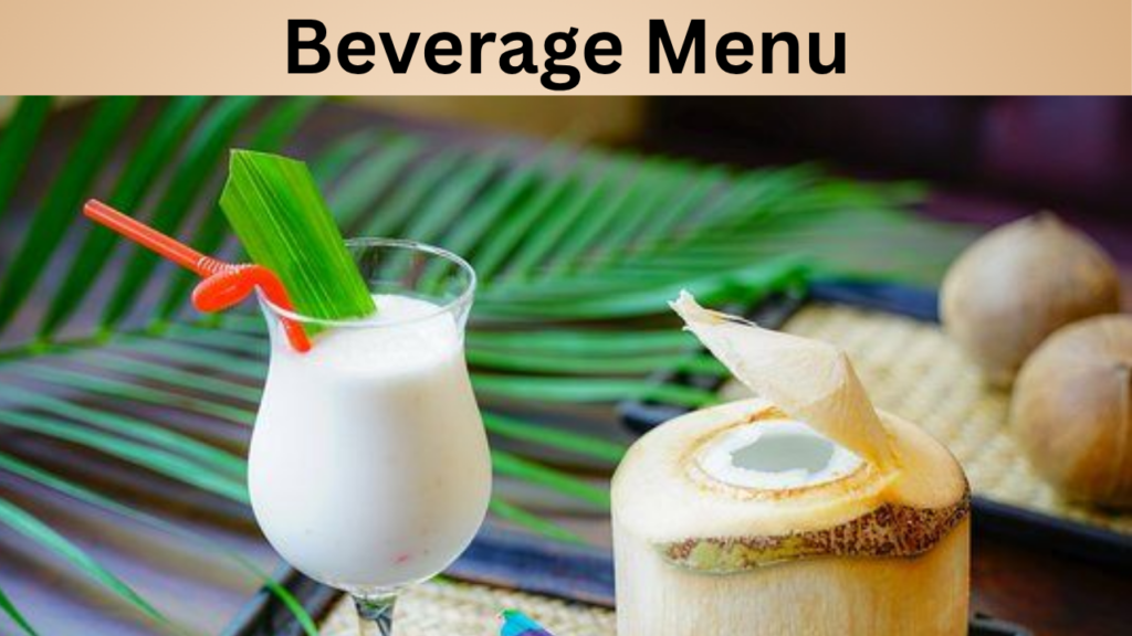Beverage Menu