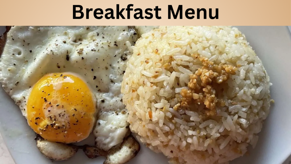 Breakfast Menu