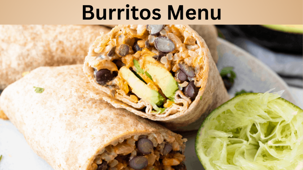 Burritos Menu