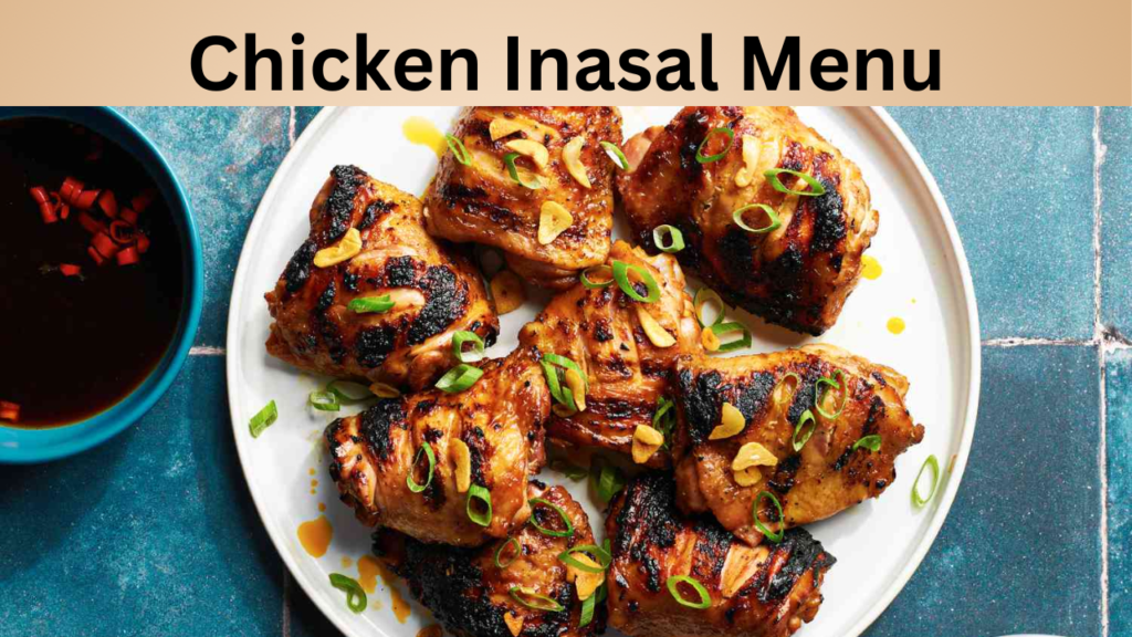 Chicken Inasal Menu