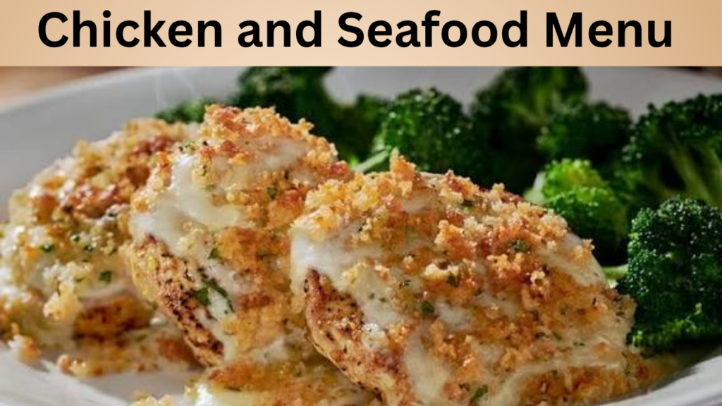 Chicken and Seafood Menu