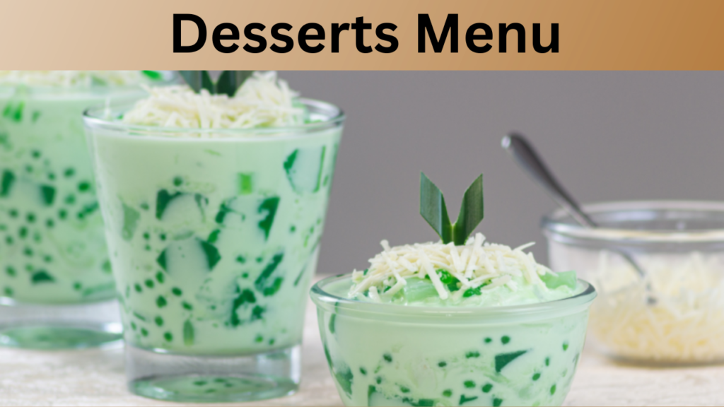 Desserts Menu