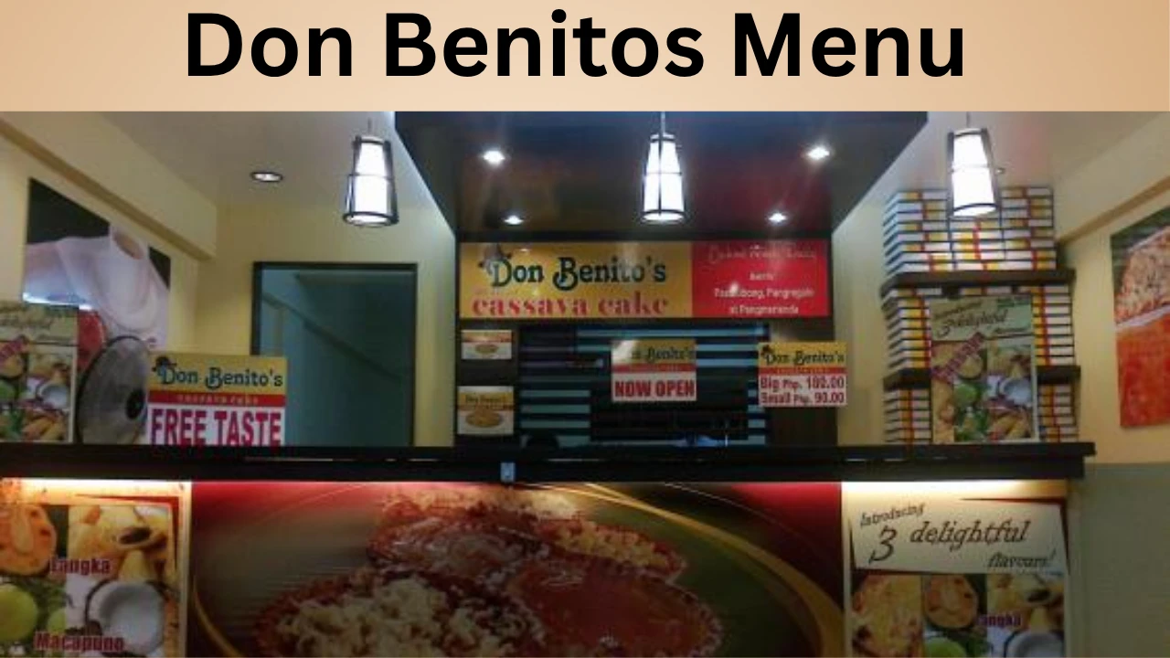 Don Benitos Menu