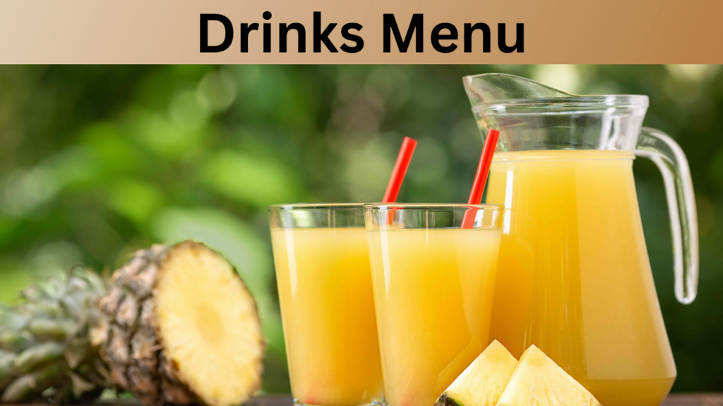 Drinks Menu