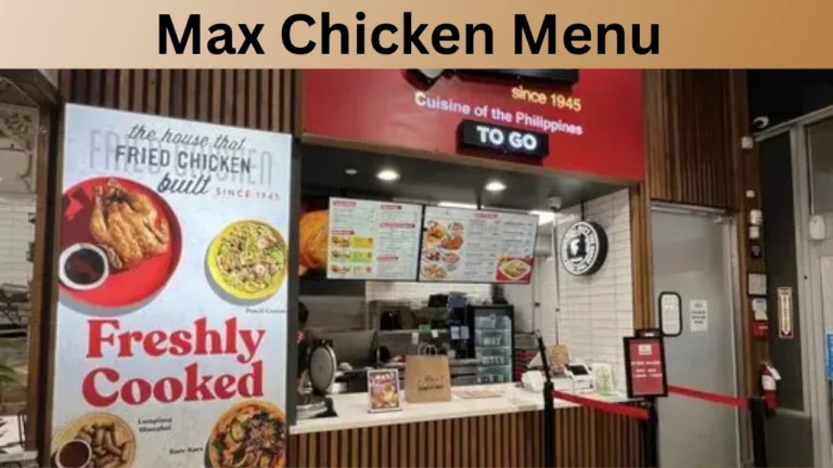 Max Chicken Menu