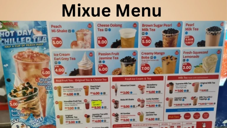 Mixue Menu