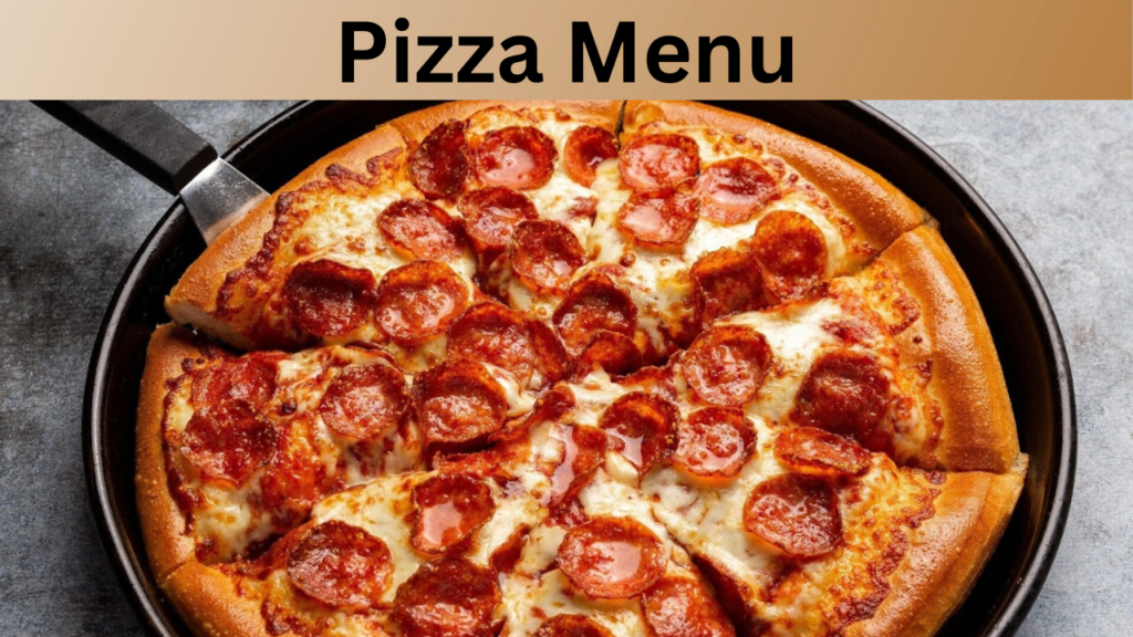 Pizza Menu