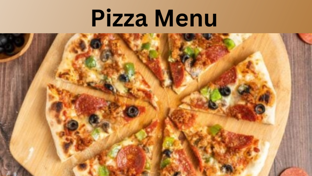 Pizza Menu