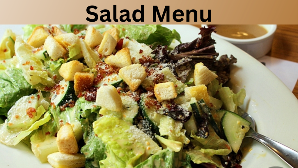 Salad Menu