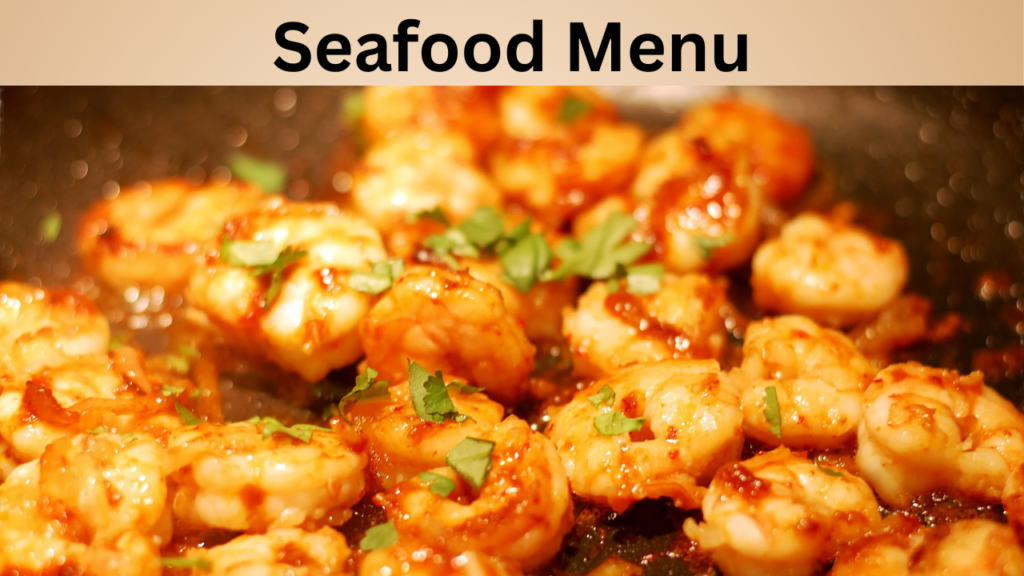 Seafood Menu
