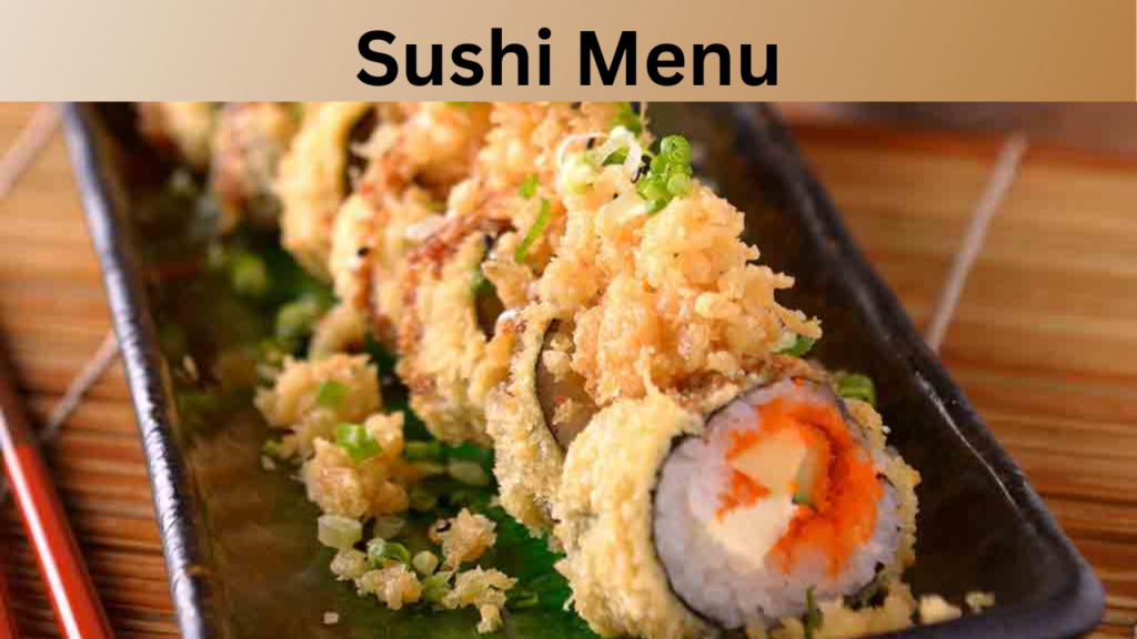 Sushi Menu