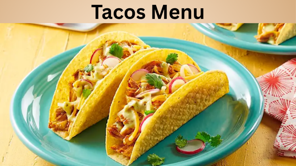 Tacos Menu