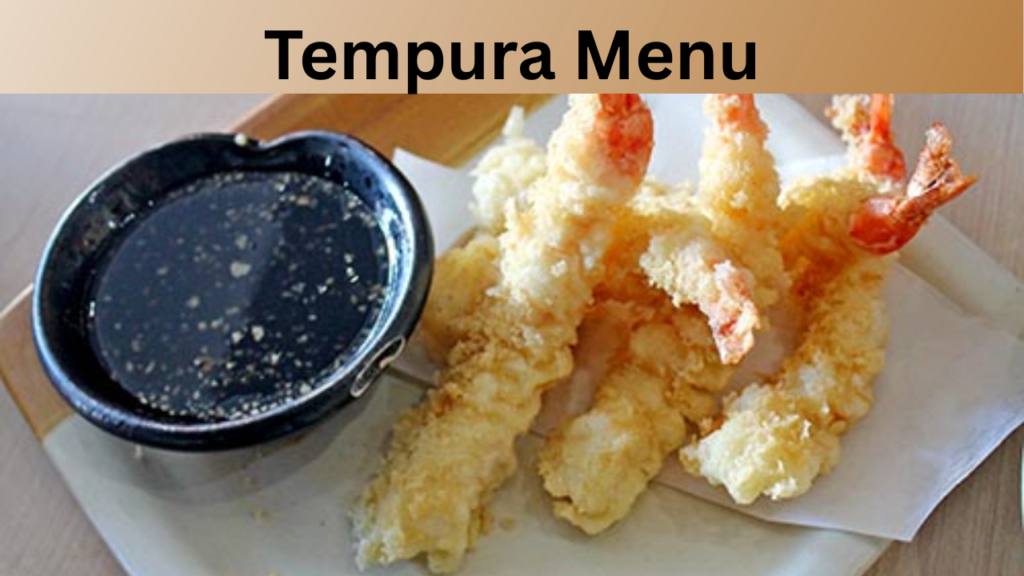 Tempura Menu