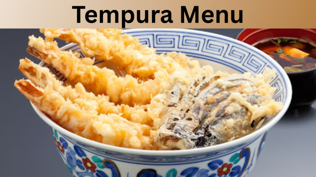 Tempura Menu